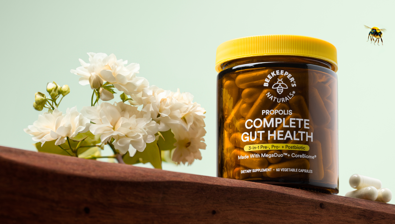 BeeKeeper's Naturals, Gut Health, Probiotic, Primary Packaging, Packaging, Jar, Strategic Design