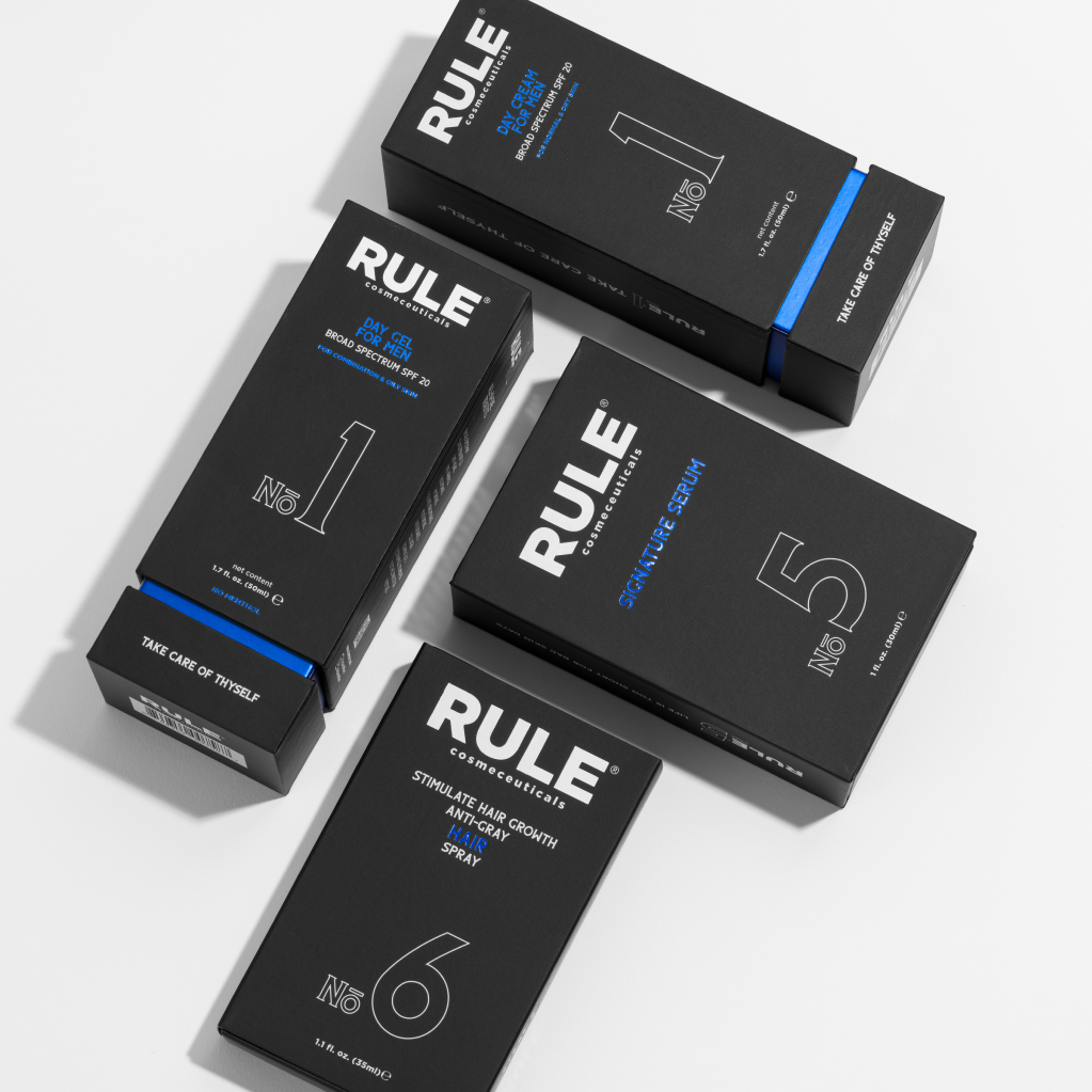 Rule Cosmeceuticals, Rigid Box, Foil, Secondary Packaging, Strategic Design