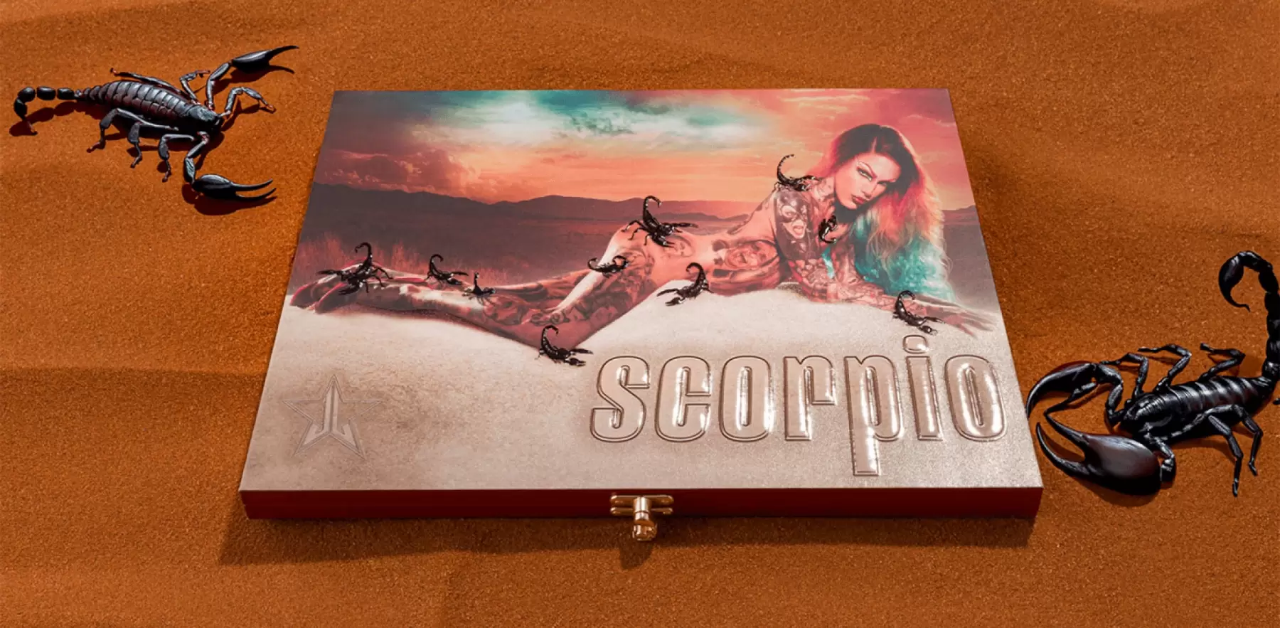 Jeffree Star, Jeffree Star Cosmetics, Eyeshadow, Eyeshadow Palette, Beauty, Cosmetics, Makeup, Scorpio, Scorpio Eyeshadow Palette